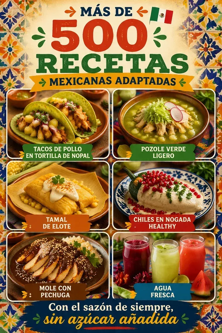 Recetas mexicanas adaptadas sin azúcar